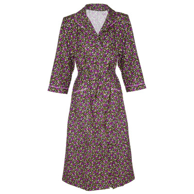 Szlafrok flanelowy Lux m.102 kwiaty TM Jarosław